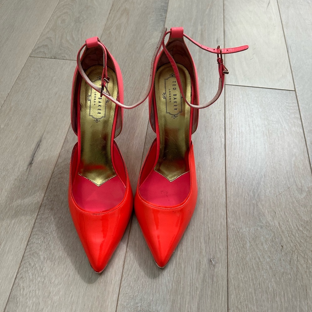 Ted Baker Red Patent Leather Heels